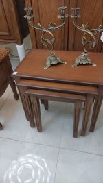 میز عسلی قهوه ای ساده